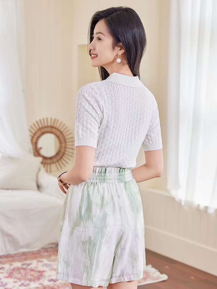 Thin summer short sleeve tops Korean style short T-shirt for women