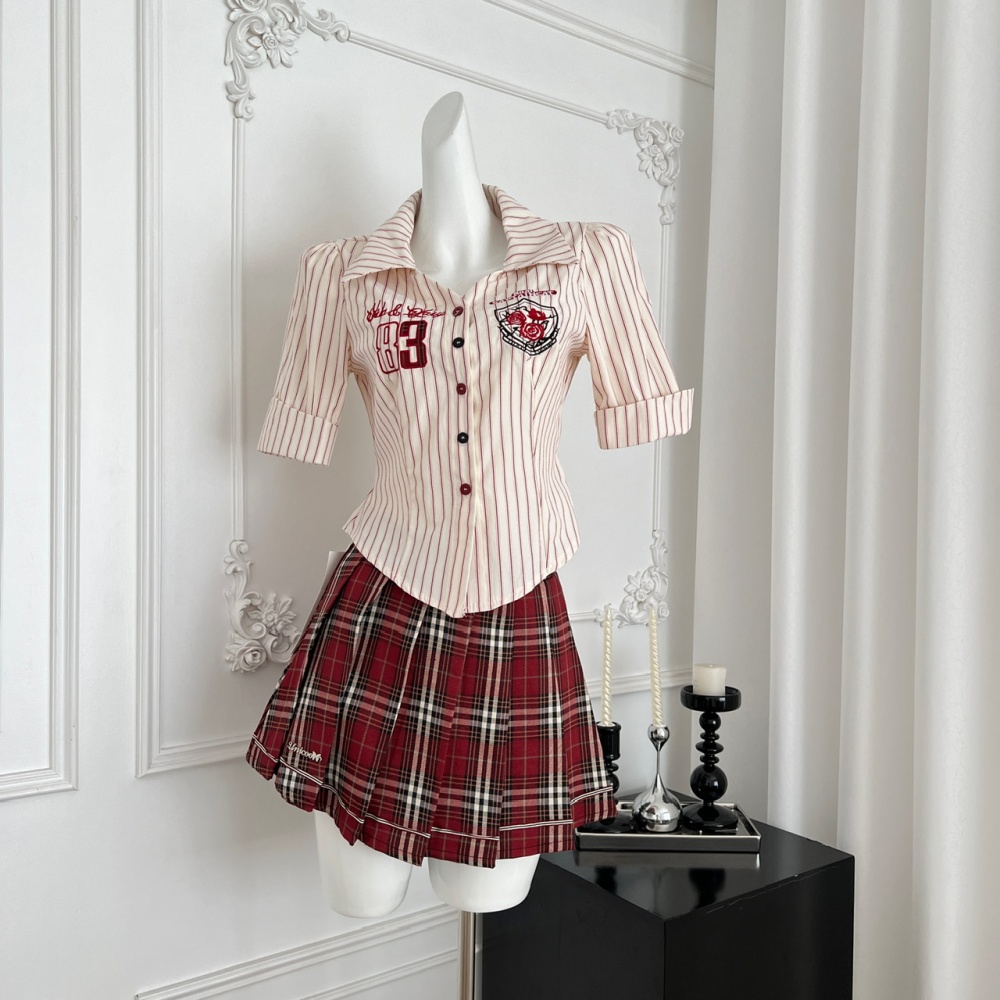 Spicegirl sexy summer short skirt niche enticement tops a set