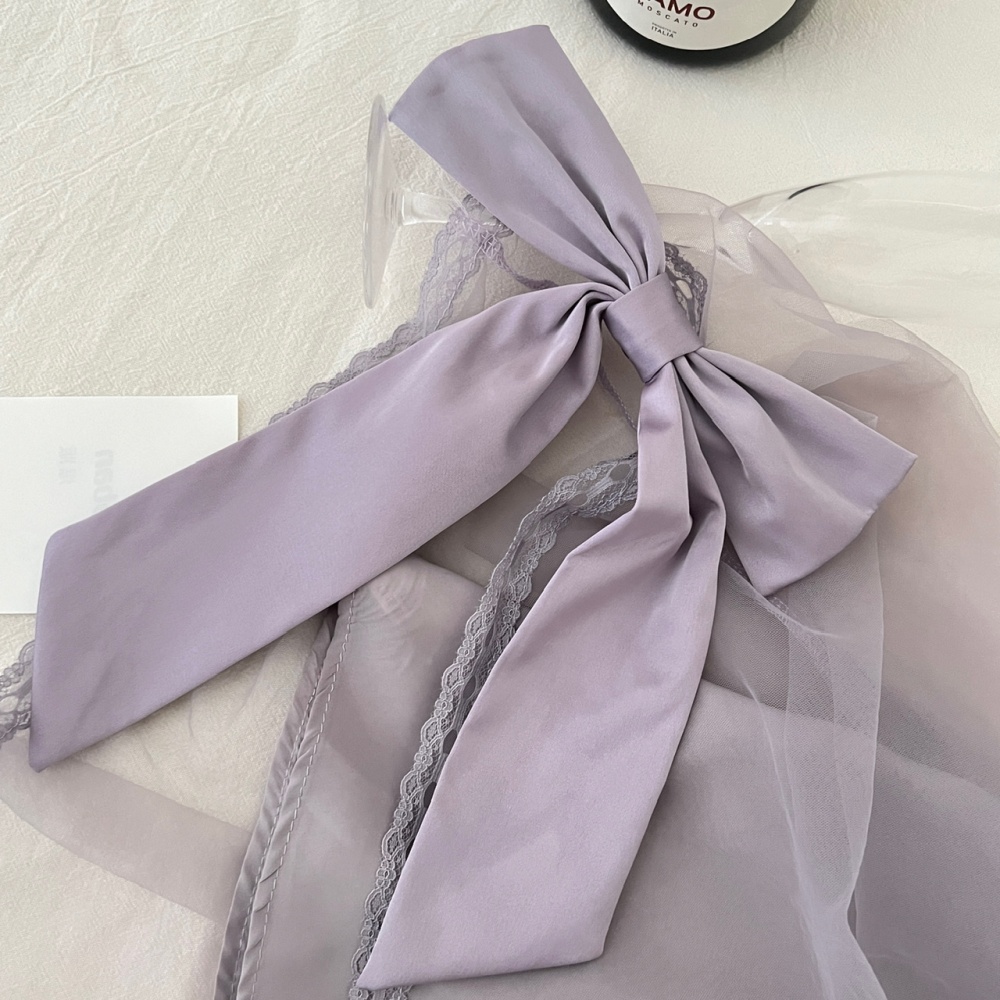 Bow irregular hem dress pink halter T-back