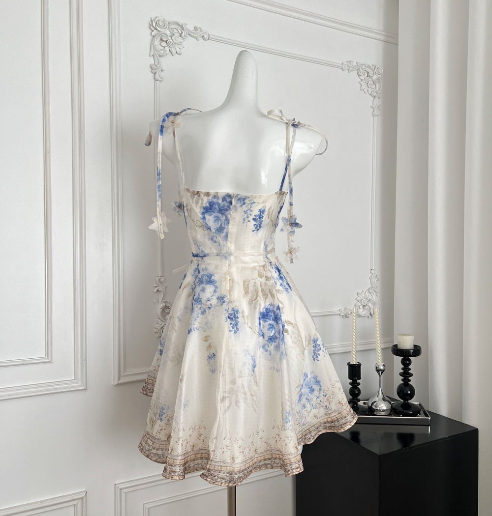 Sling printing dress