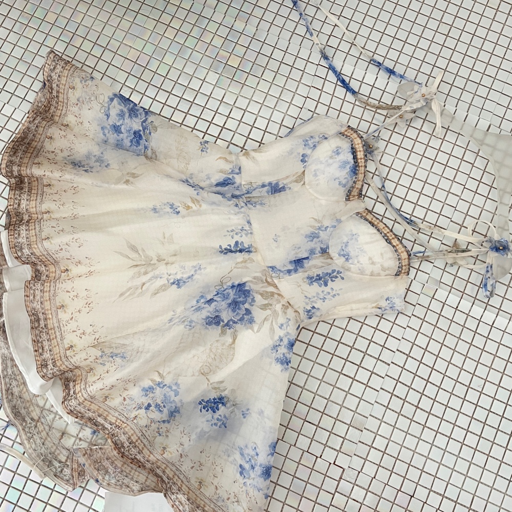Sling printing dress