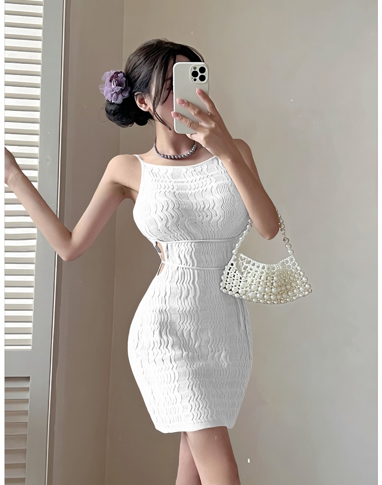 France style sleeveless summer dress ladies slim T-back