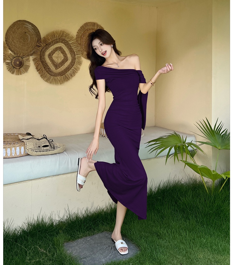 Sexy package hip dress temperament long dress