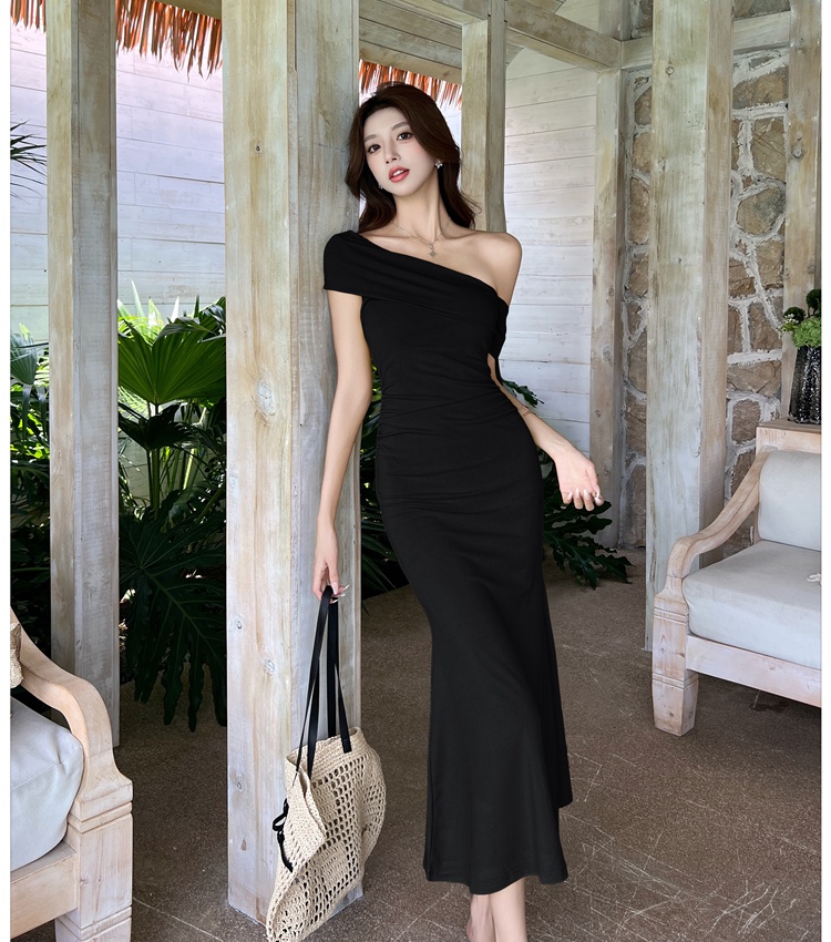 Sexy package hip dress temperament long dress