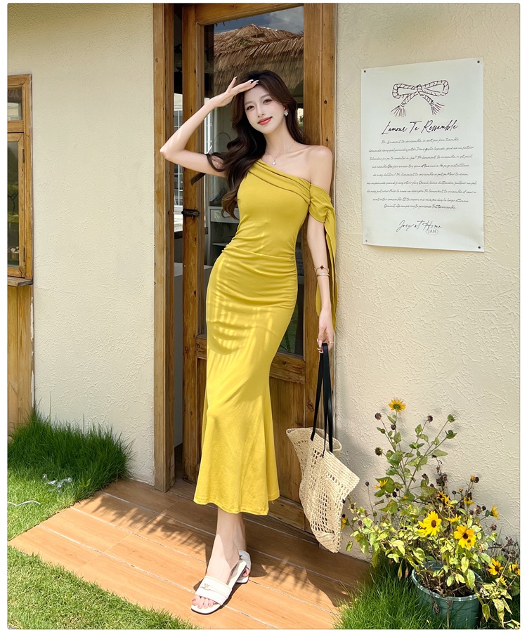 Sexy package hip dress temperament long dress