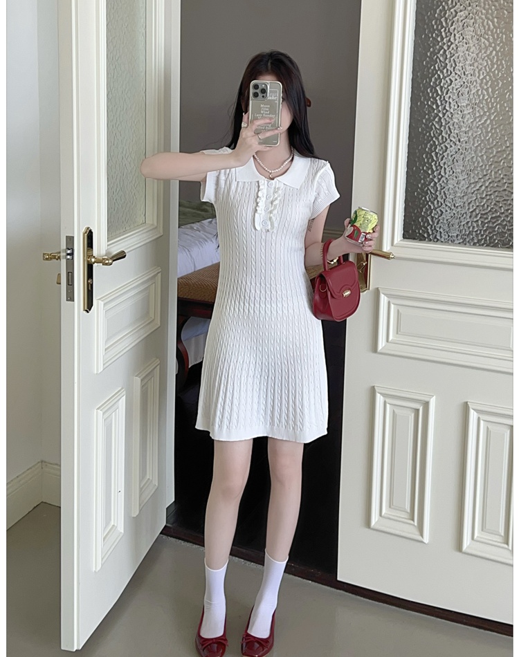 Twist elegant summer sexy knitted spicegirl enticement dress