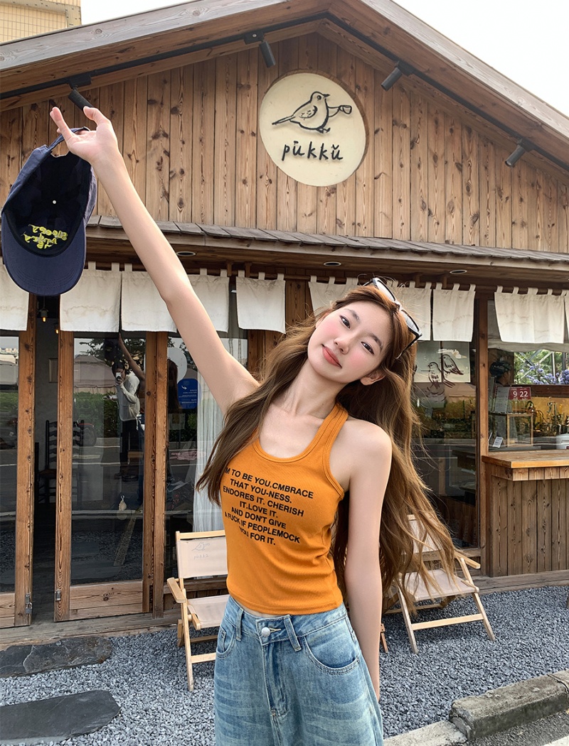 Sleeveless summer vest bottoming tops for women