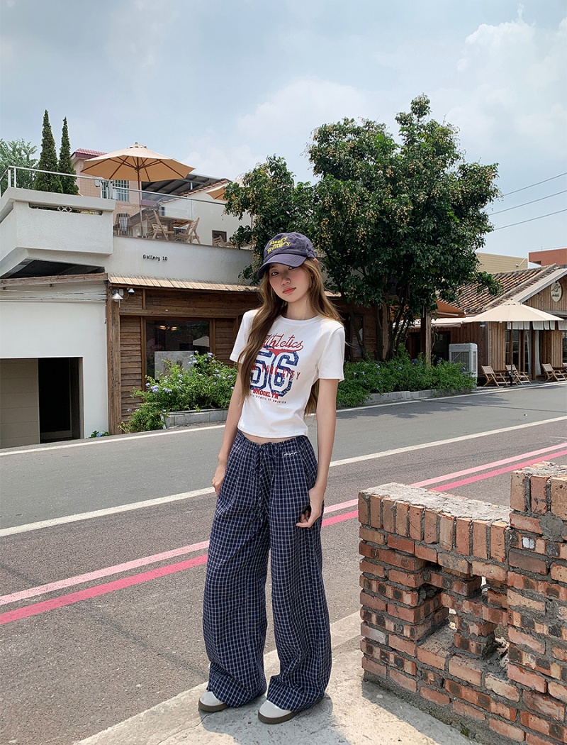 Short summer tops all-match short sleeve T-shirt for women