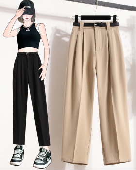 Straight casual pants loose nine pants for women