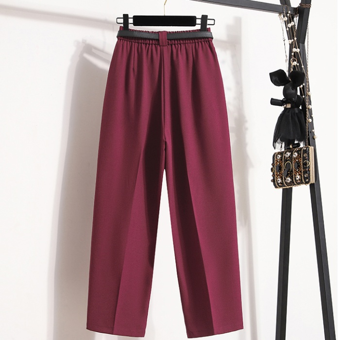 Straight casual pants loose nine pants for women