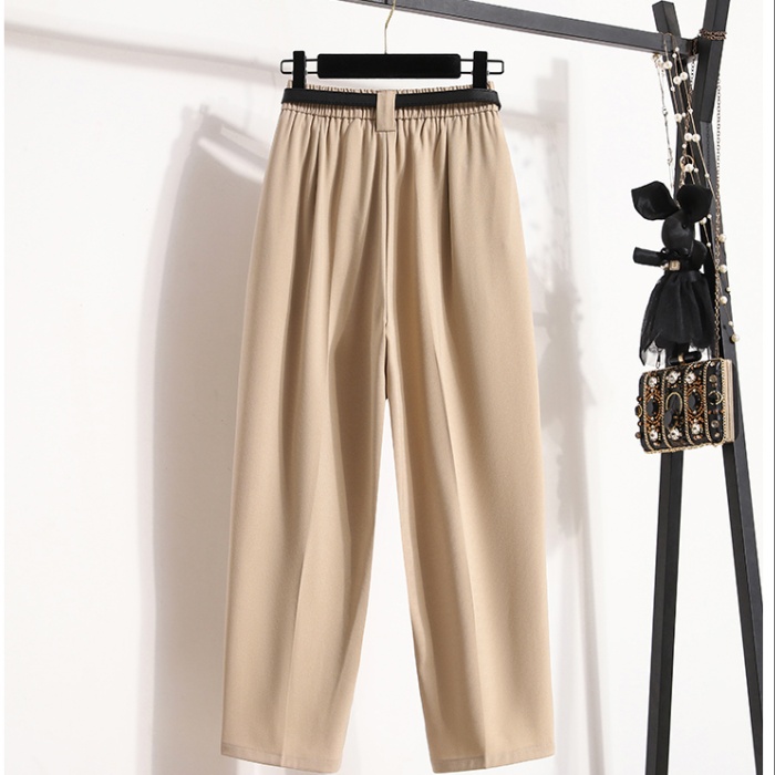 Straight casual pants loose nine pants for women