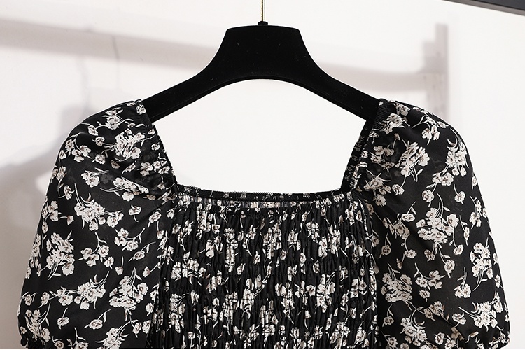 France style pinched waist temperament slim dress