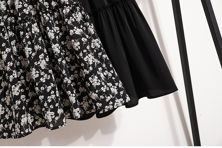 France style pinched waist temperament slim dress