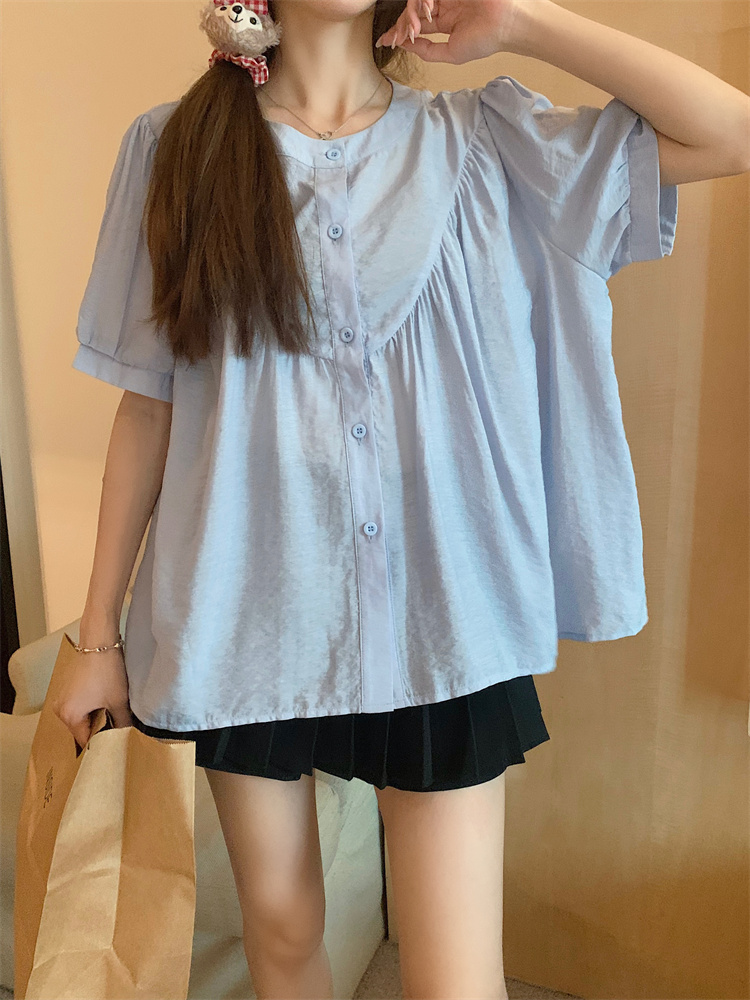 Niche sunscreen shirt large yard tops for women