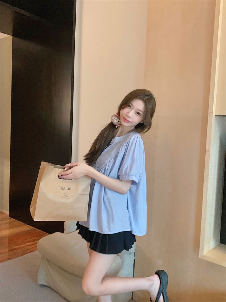 Niche sunscreen shirt large yard tops for women