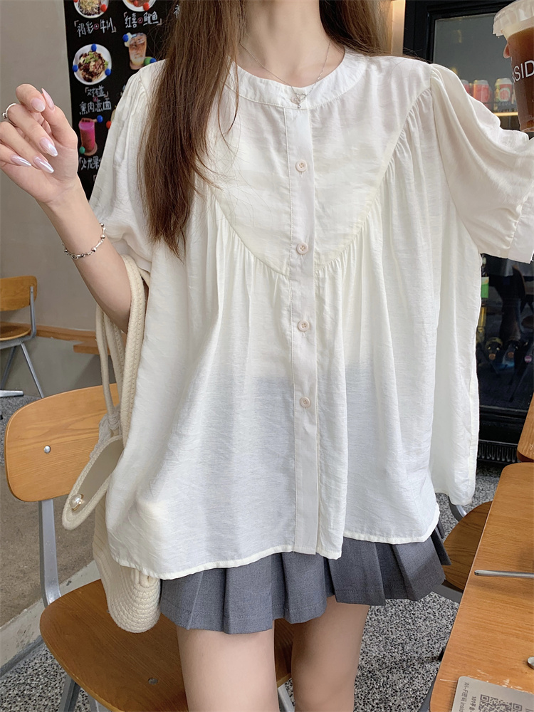 Niche sunscreen shirt large yard tops for women
