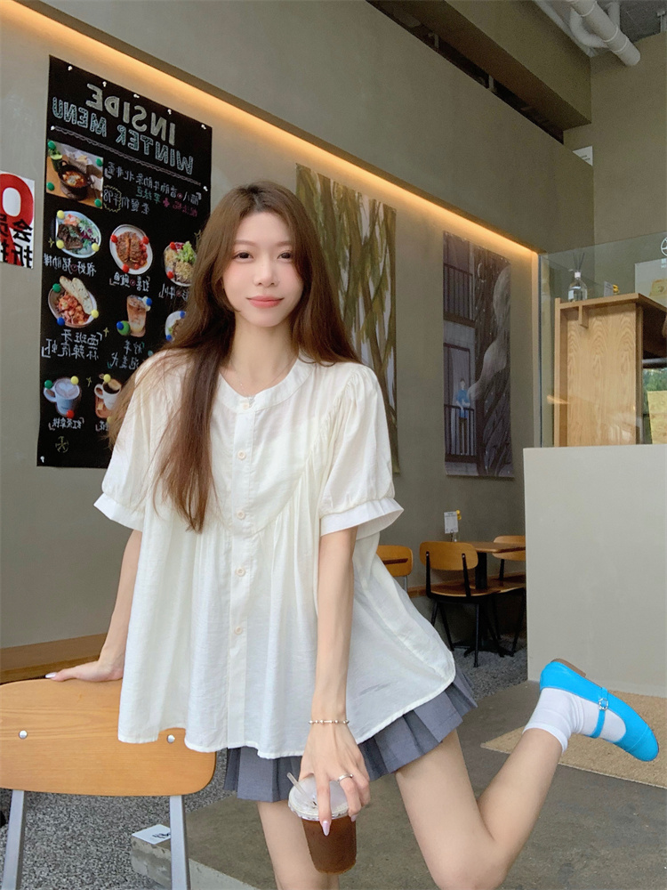 Niche sunscreen shirt large yard tops for women