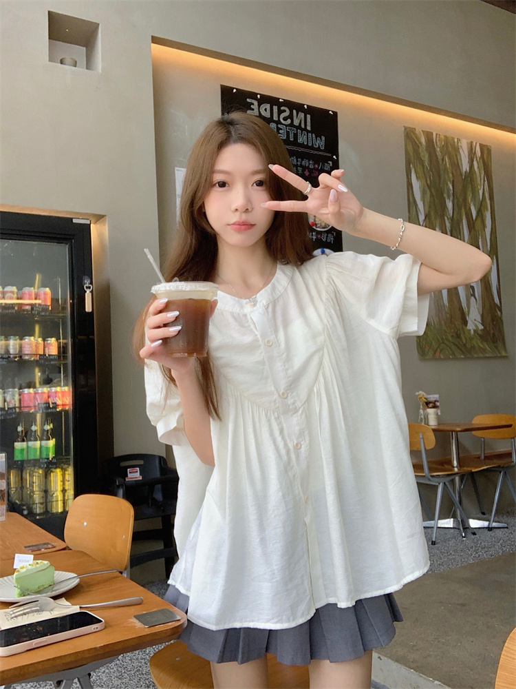 Niche sunscreen shirt large yard tops for women