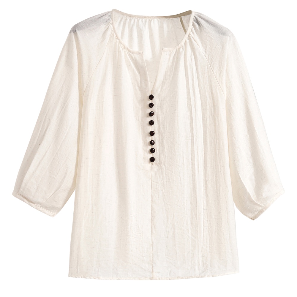 Lazy summer France style shirt short sleeve Casual tops
