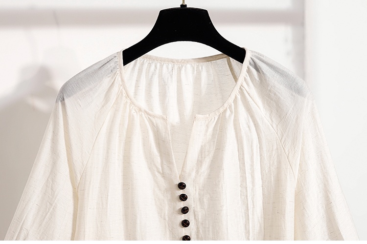 Lazy summer France style shirt short sleeve Casual tops