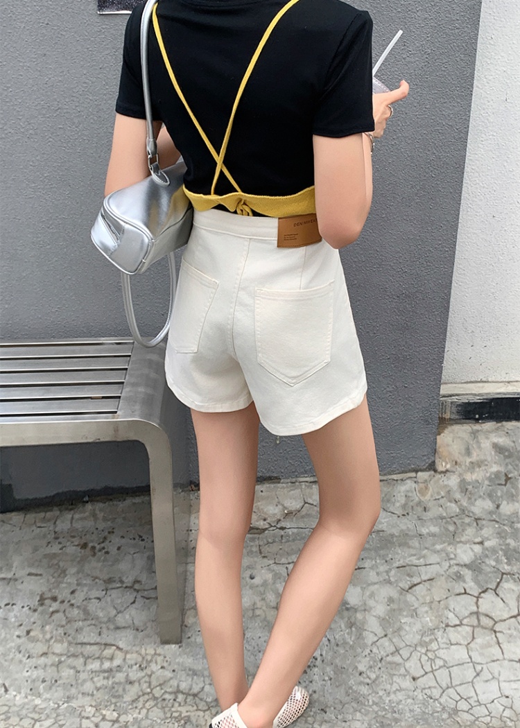 Slim A-line package hip jeans niche summer skirt for women