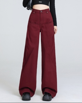 Casual high waist wide leg pants lengthen long pants