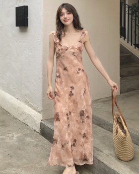 Slim dress spring and summer long dress
