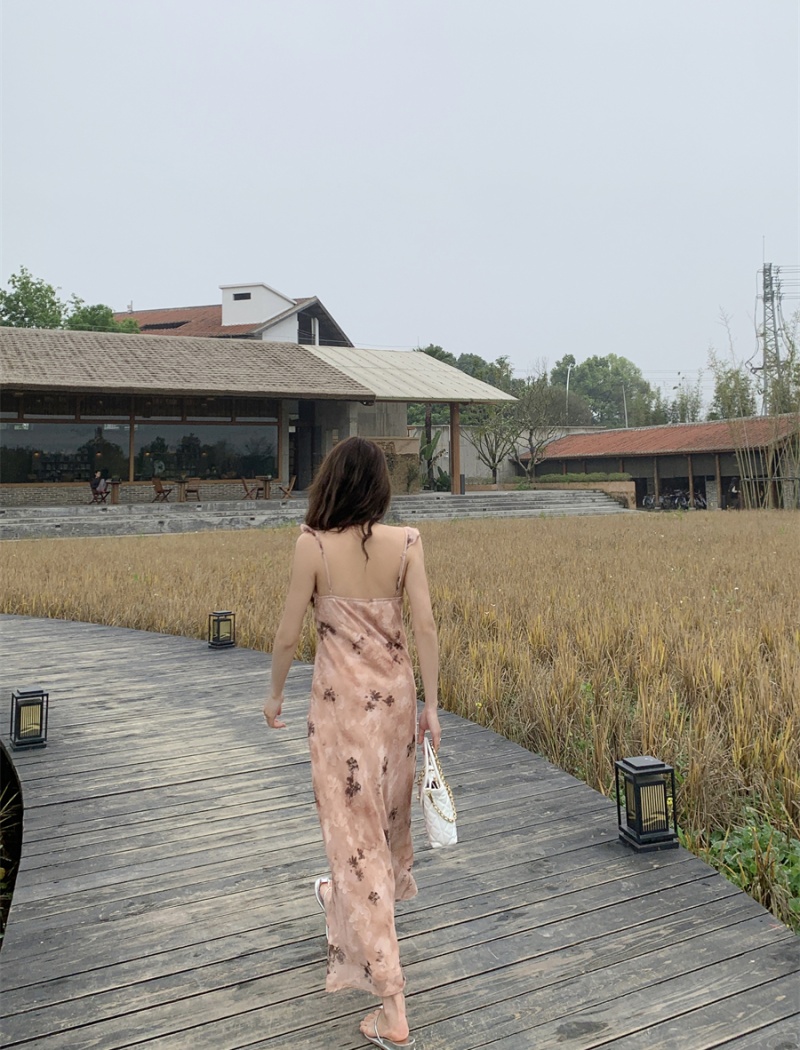 Slim dress spring and summer long dress
