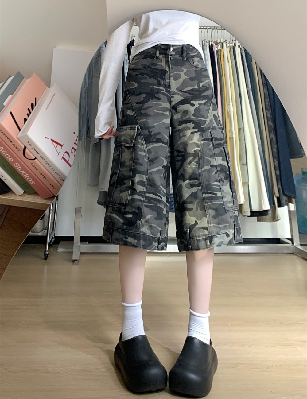 Spicegirl summer jeans camouflage shorts