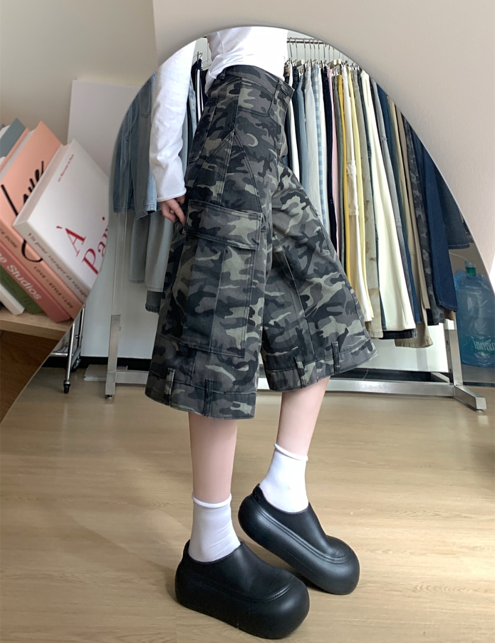 Spicegirl summer jeans camouflage shorts