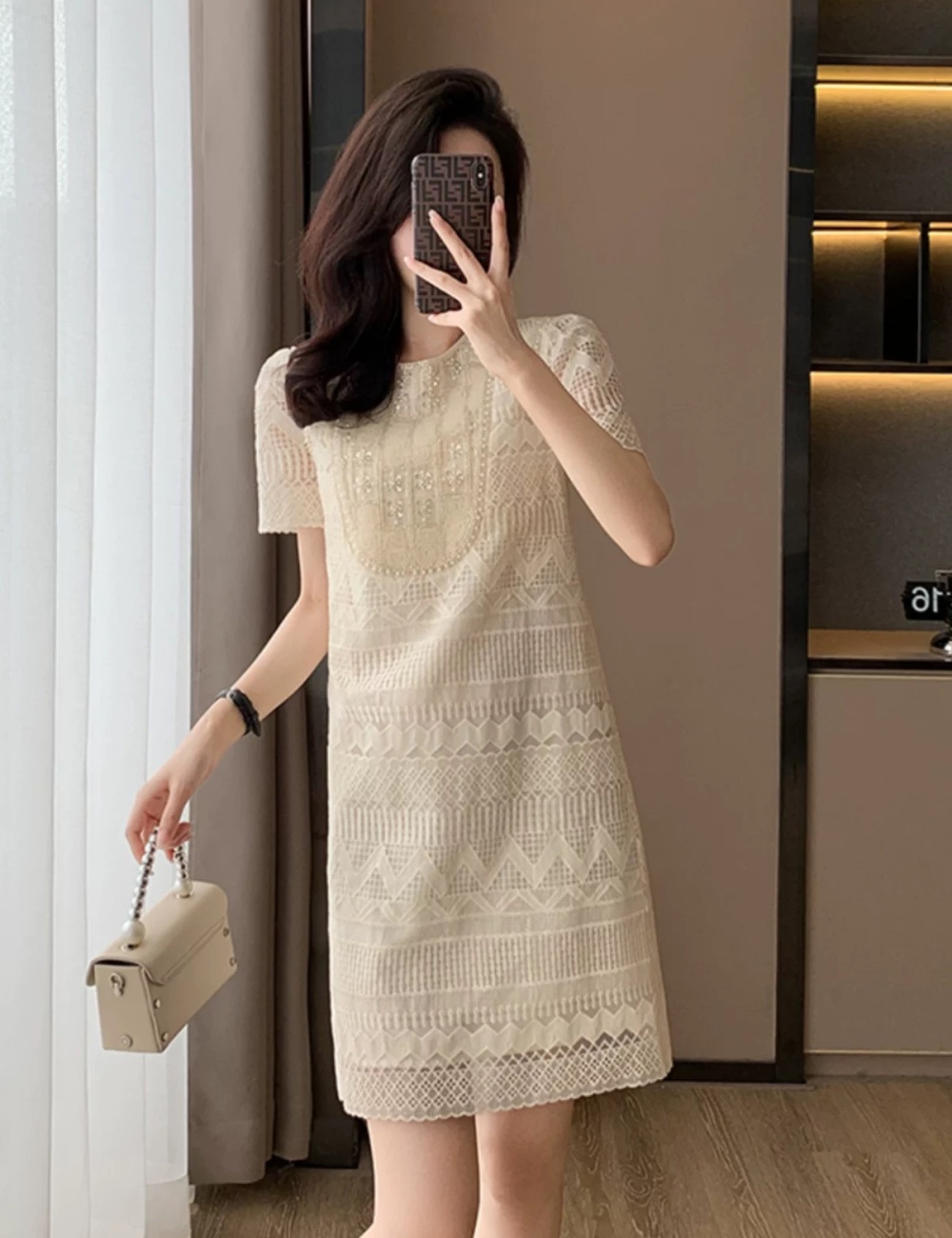 Light luxury summer temperament France style noble dress