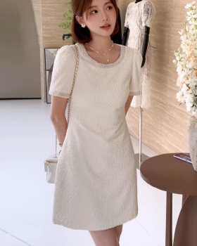 Summer France style elegant slim fashion Western style dress