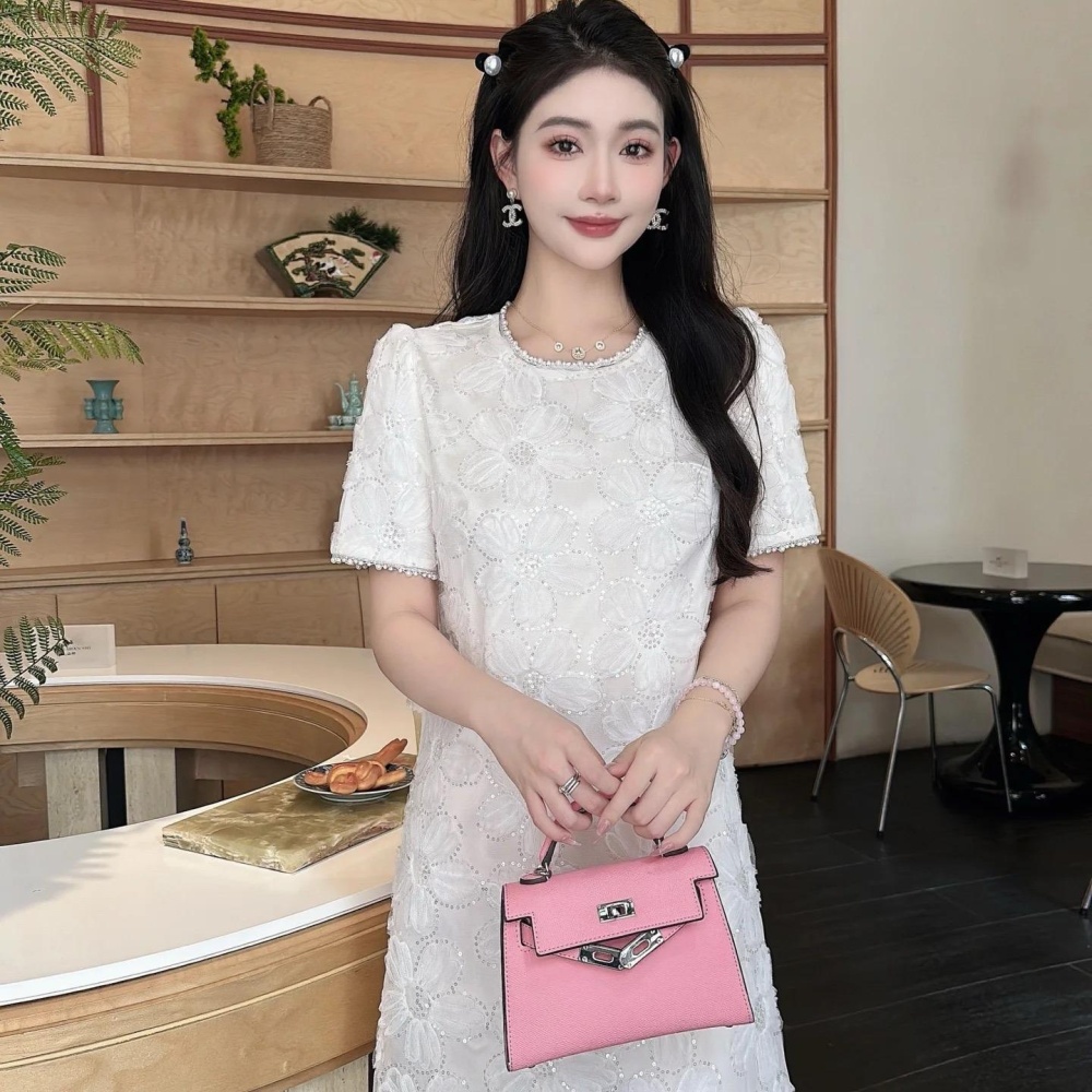 Summer fashion lovely sequins sweet beads dress