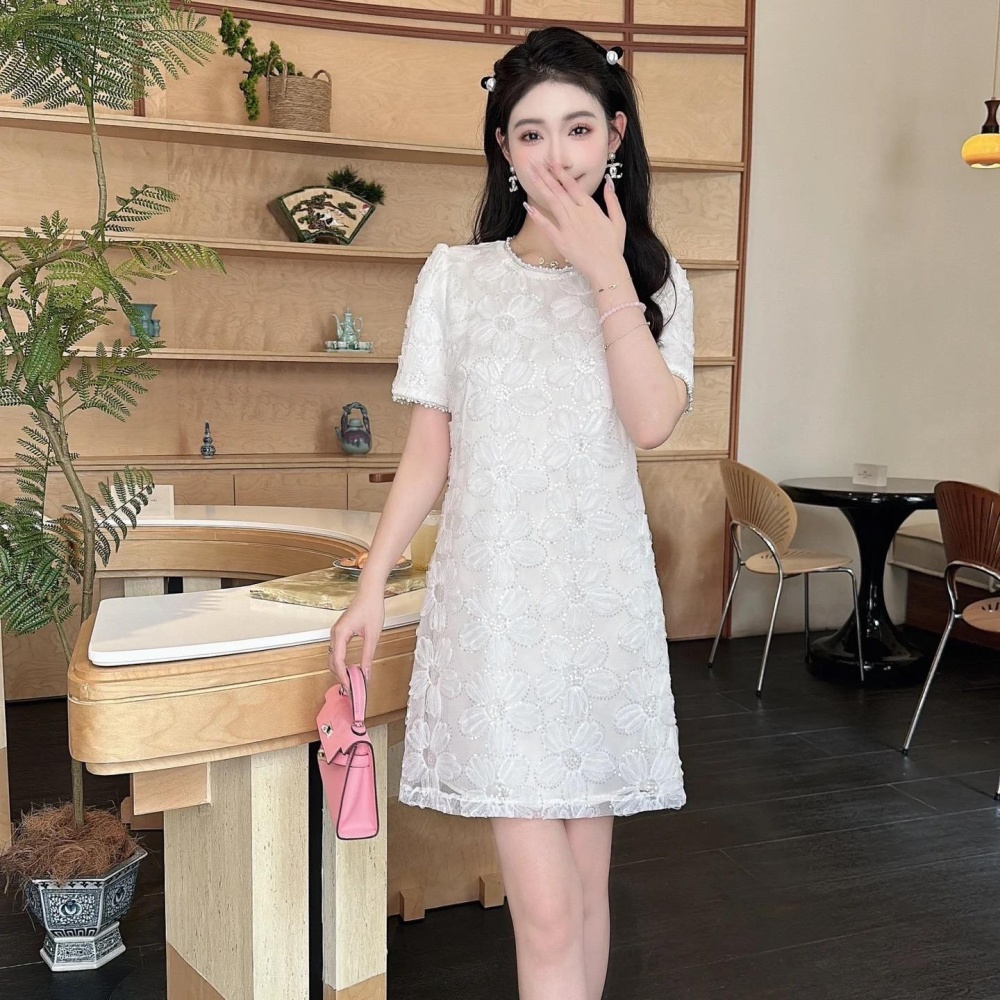 Summer fashion lovely sequins sweet beads dress