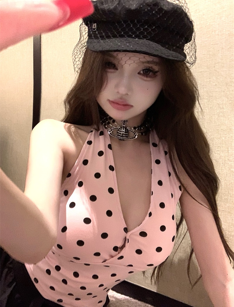 Slim wears outside vest sleeveless sling tops 2pcs set for women
