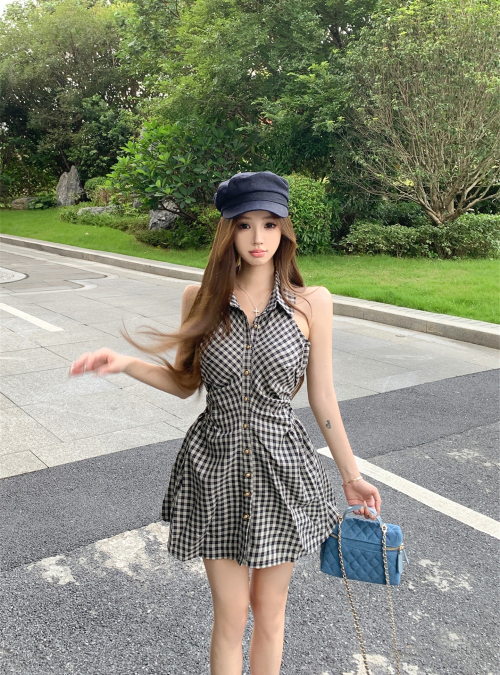 College style temperament dress 2pcs set for women