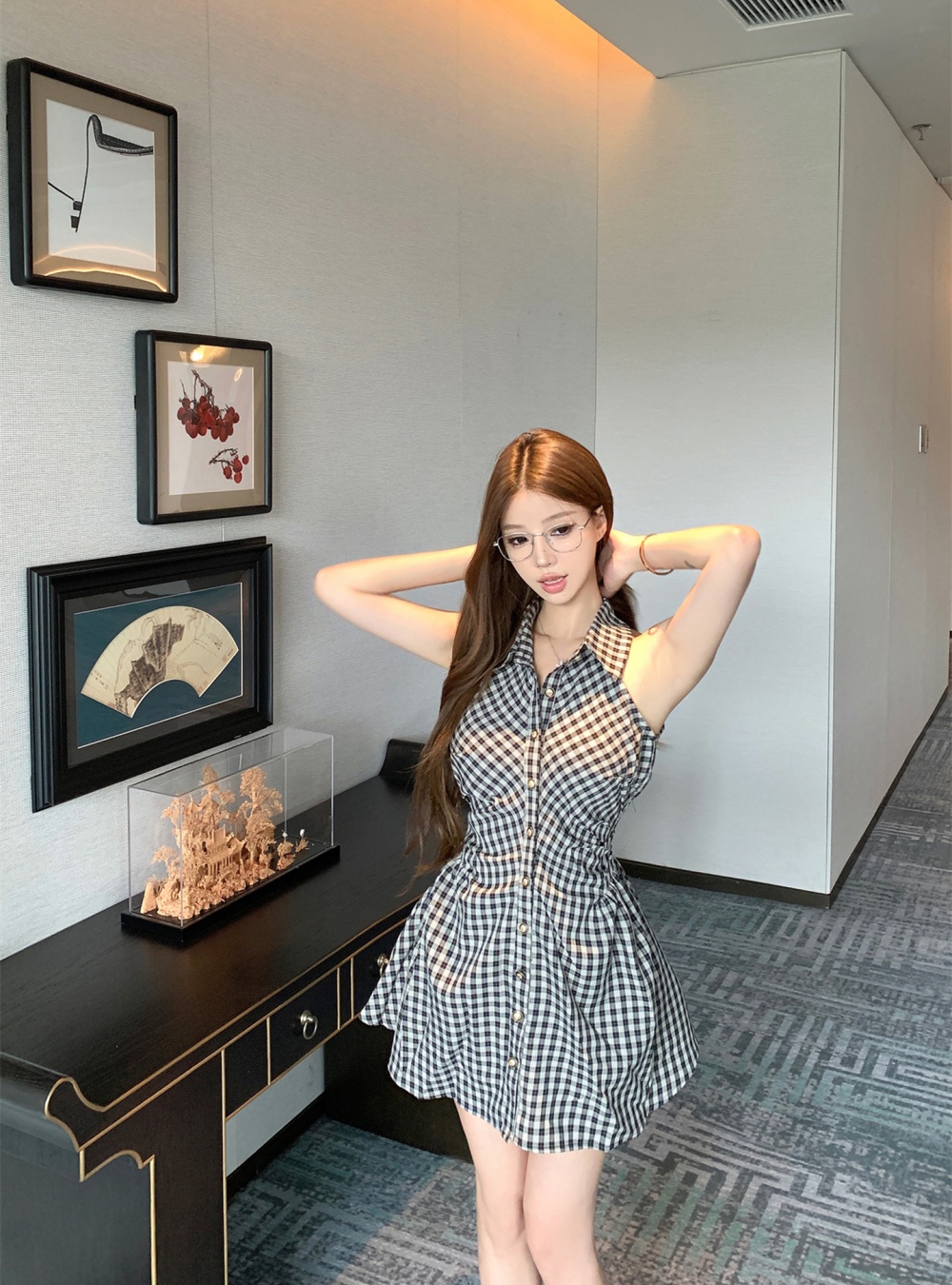 College style temperament dress 2pcs set for women