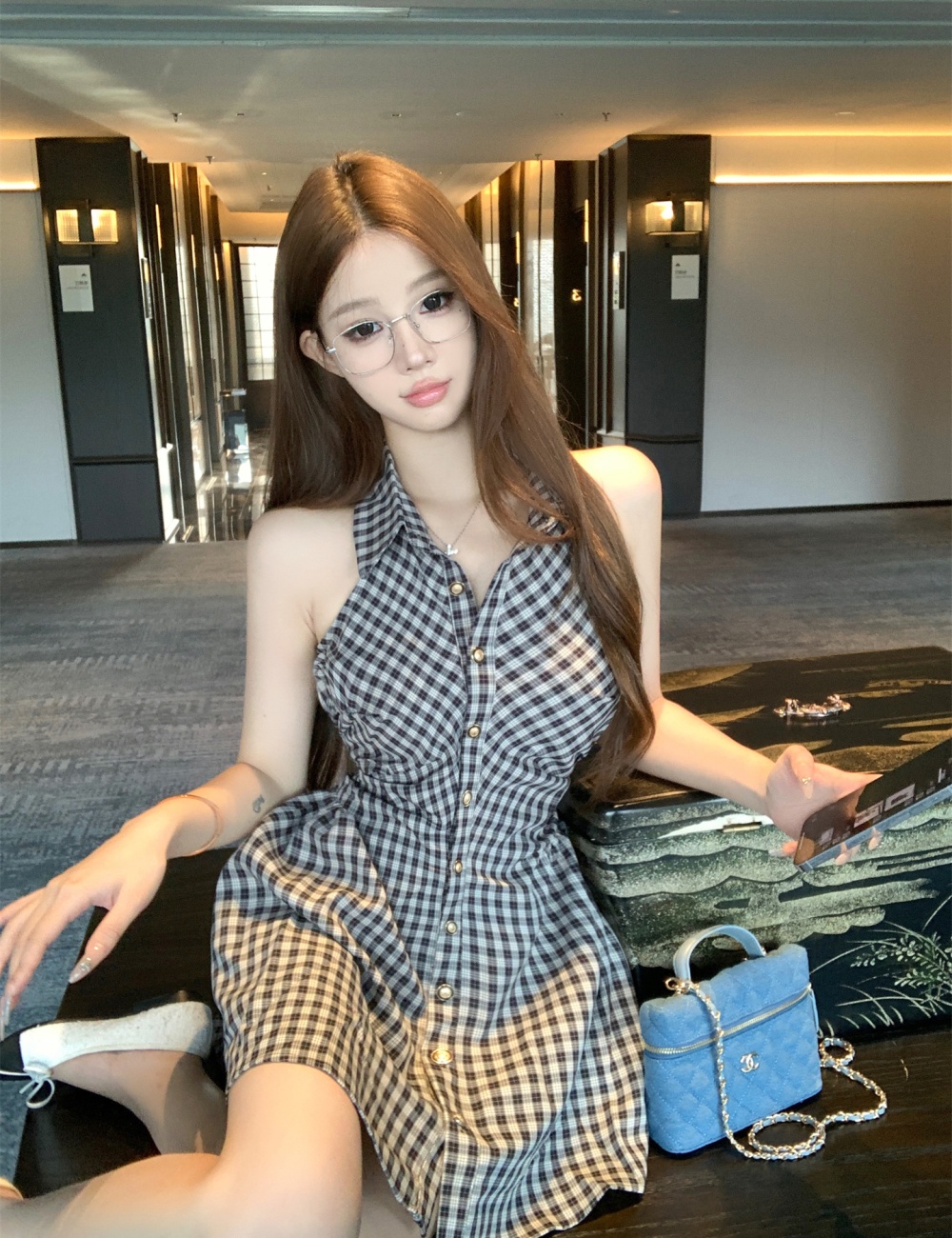 College style temperament dress 2pcs set for women