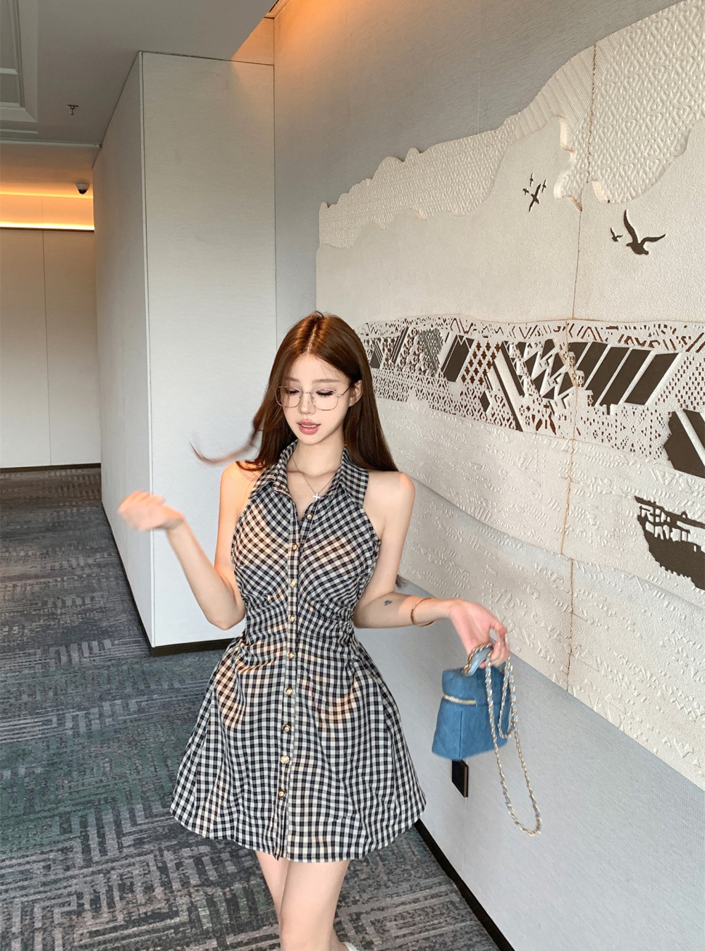 College style temperament dress 2pcs set for women