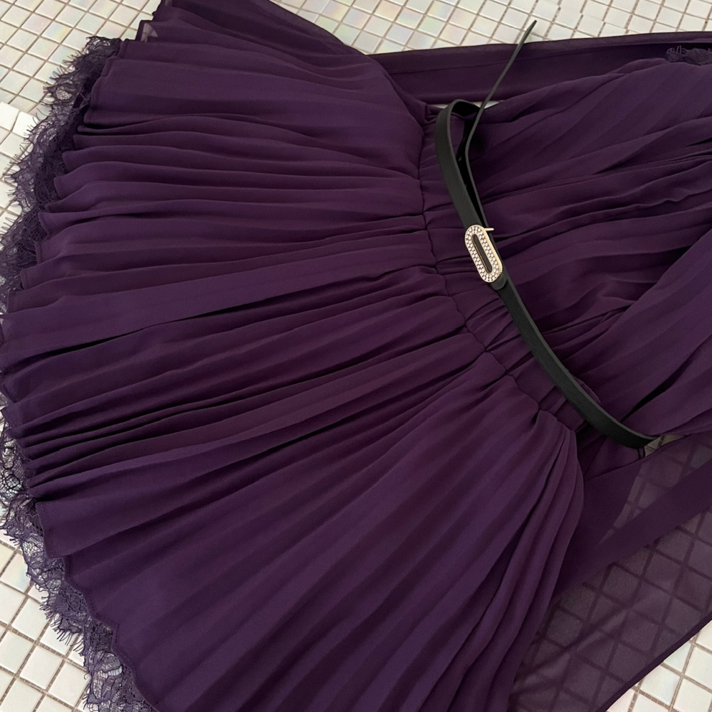 Sleeveless skirt pinched waist tops a set for women
