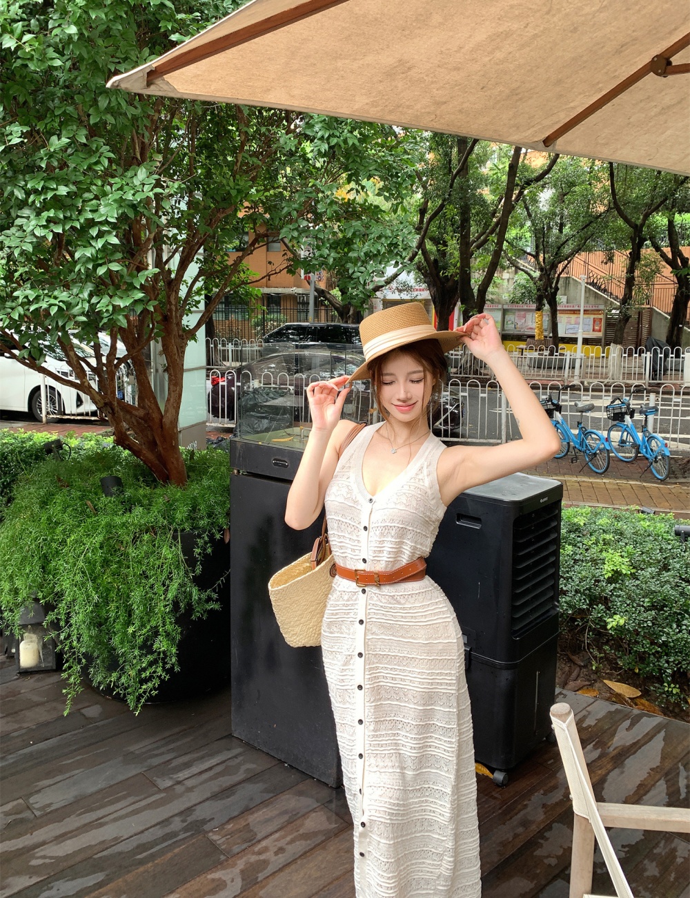 Casual temperament dress slim long dress for women