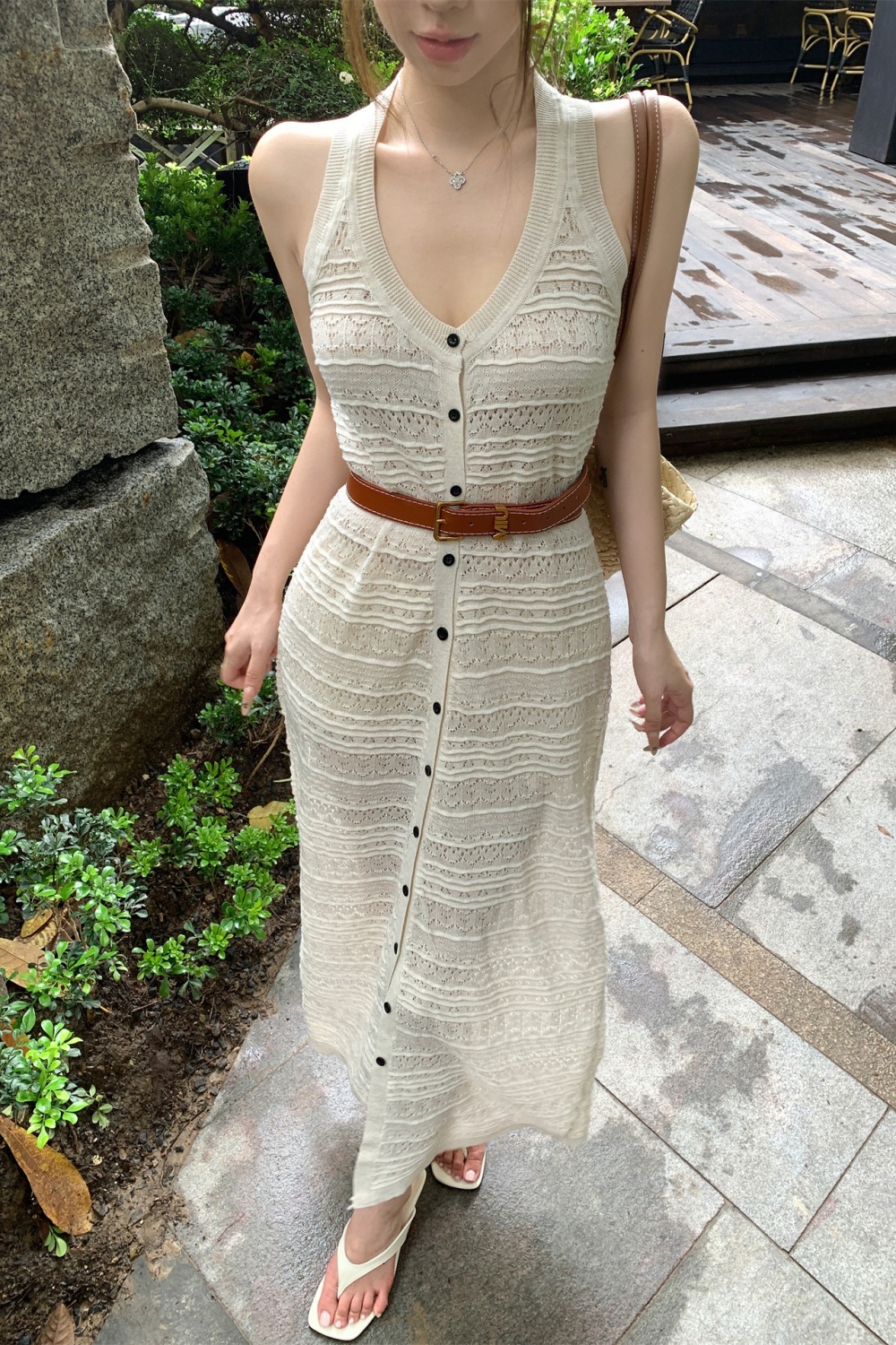 Casual temperament dress slim long dress for women
