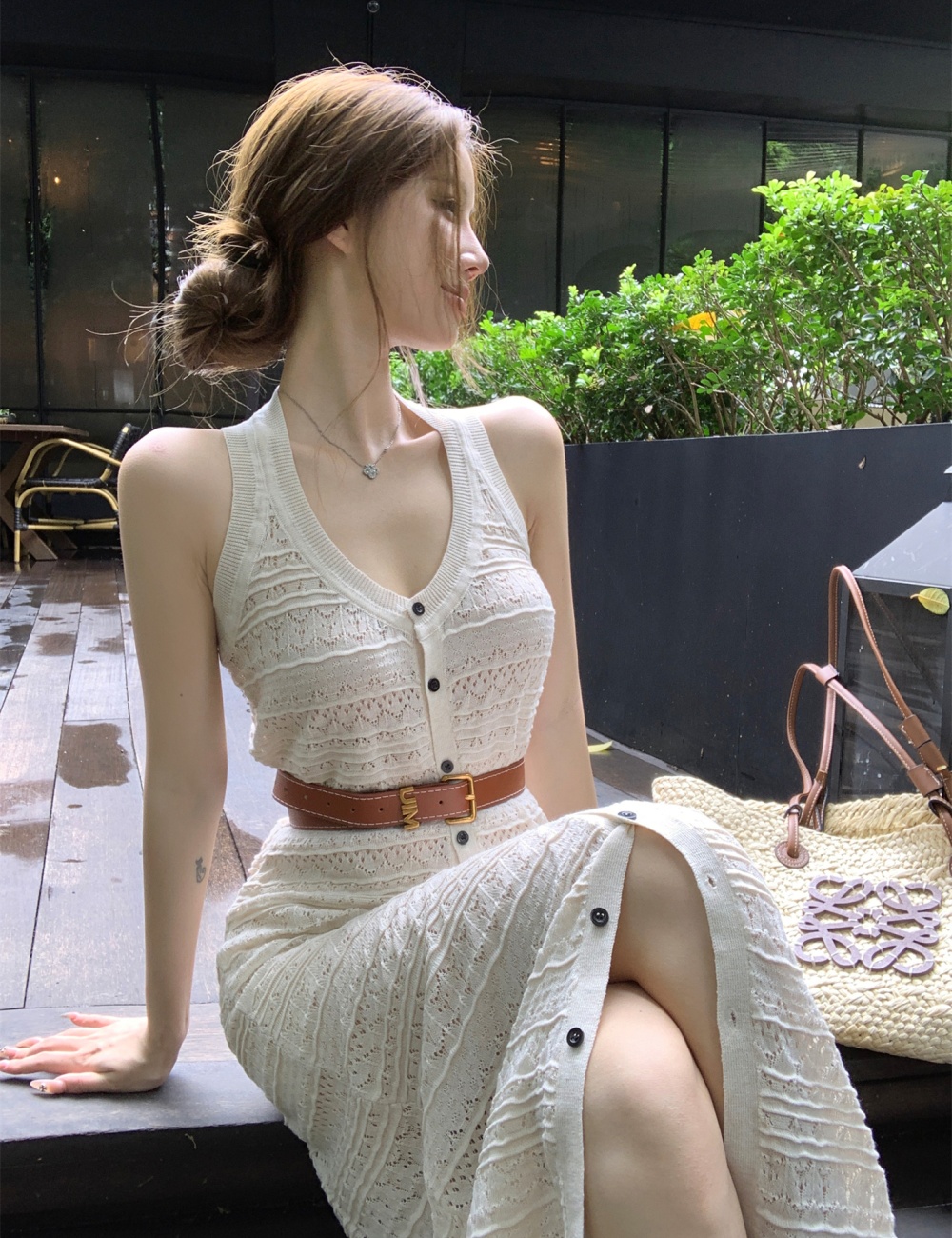 Casual temperament dress slim long dress for women