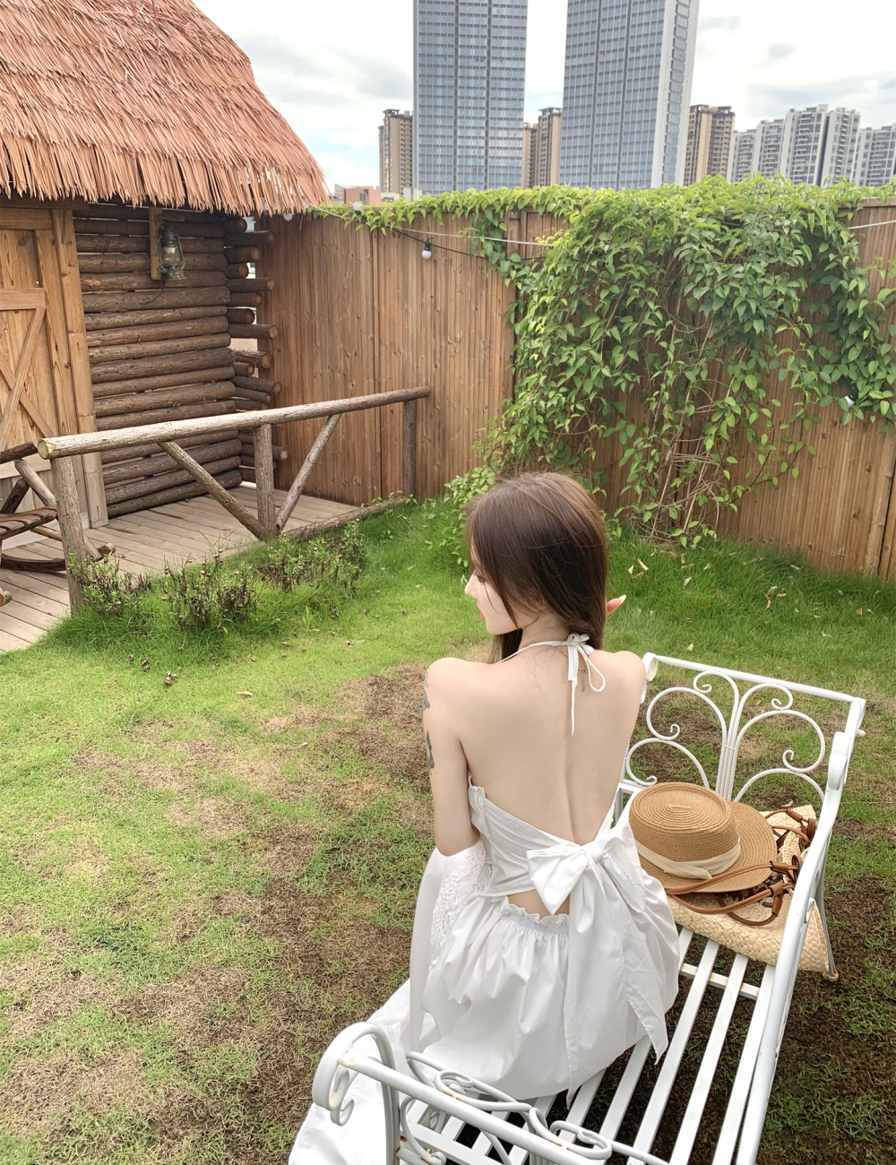 Summer strap dress France style long dress for women
