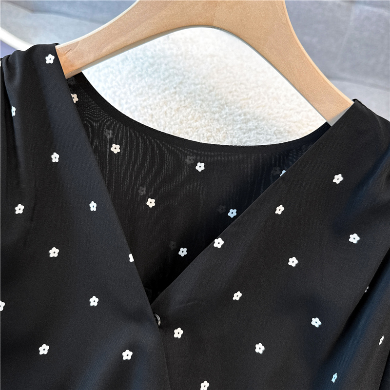 Slim high waist Korean style pinched waist dress
