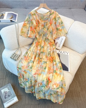 Light vacation Cover belly soft slim high waist thin dress