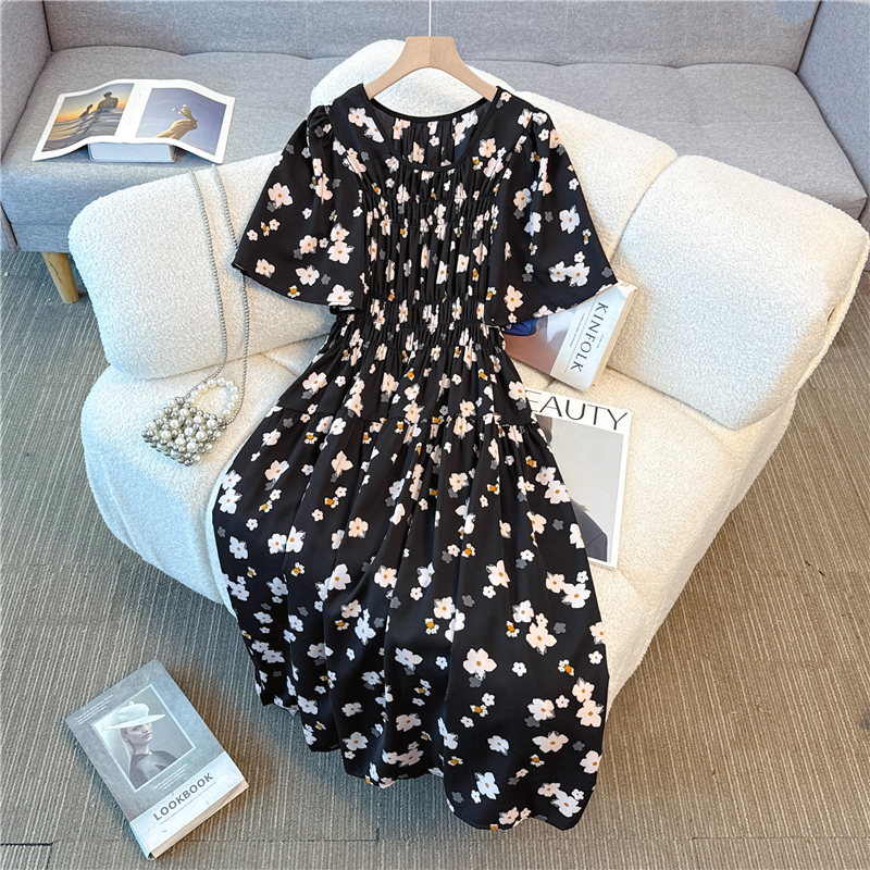 Light cool high waist slim long dress for women
