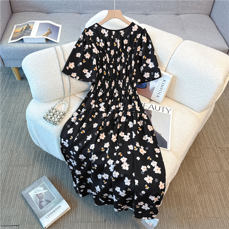 Light cool high waist slim long dress for women