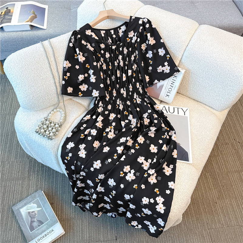 Light cool high waist slim long dress for women