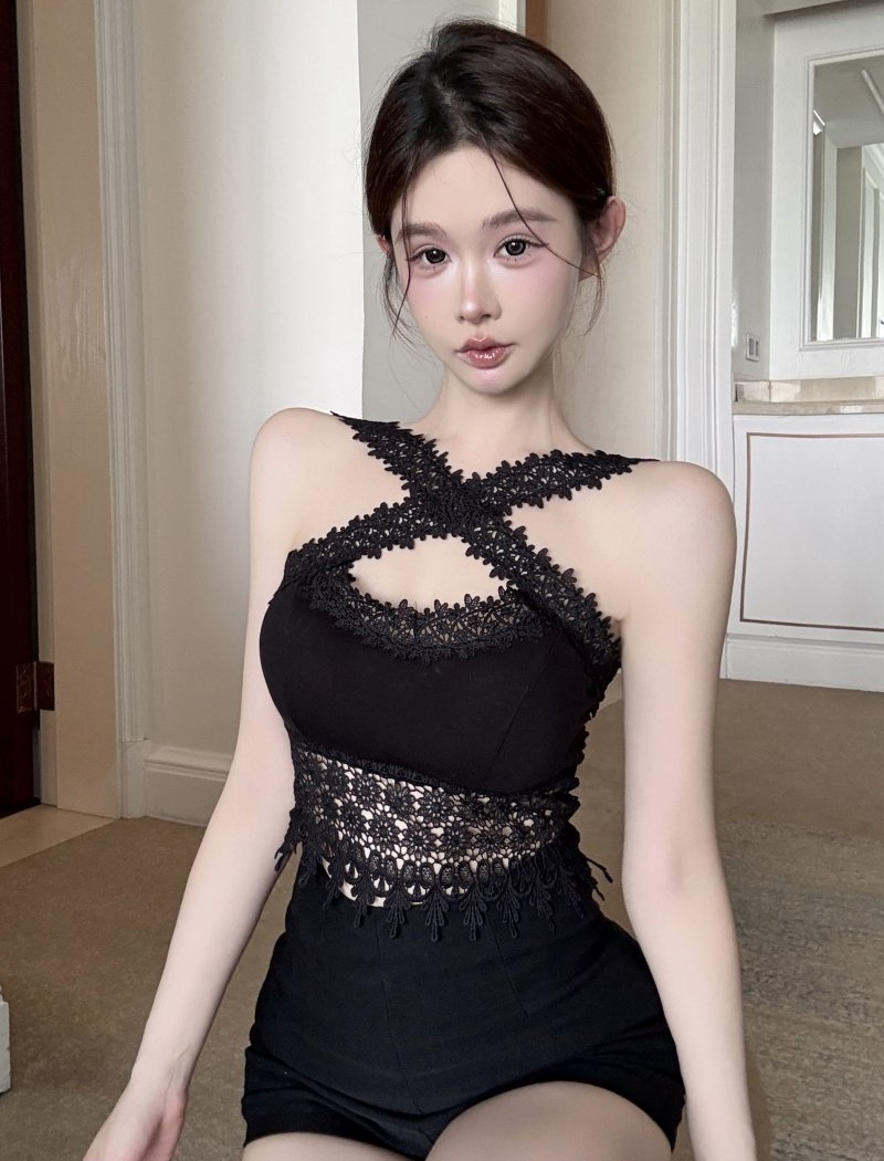 Lace sling wrapped chest beauty back vest for women